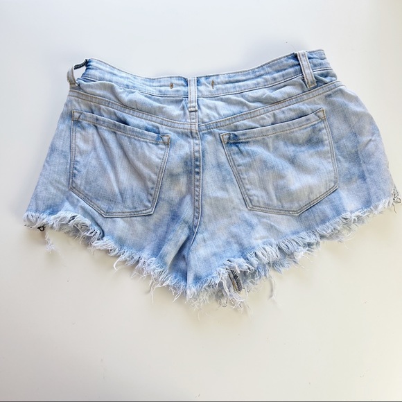 Altar'd State Light Denim Cutoff Shorts Distressed - Picture 2 of 9